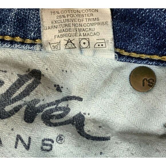 Silver Jeans Womens 31 Blue Santorini Low Rise Bootcut Denim Pockets 90s 00s Y2K - Picture 11 of 13